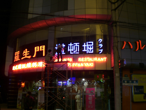 DSEL002 店招(LED光源+镀锌板烤漆字+有机玻璃外罩)