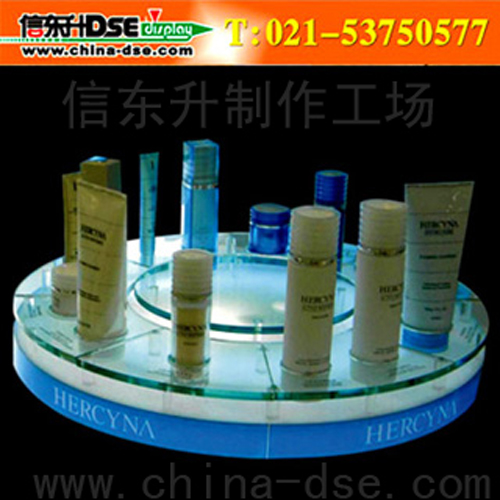DSEYJZP007 化妆品展架(亚克力精料+环型灯管)
